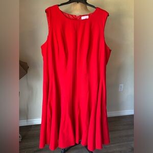 Calvin Klein Vibrant Red Dress size 22
